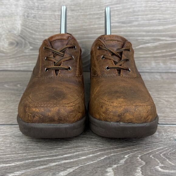 Worx by Red Wing Shoes 5115 Women’s Sz 7.5M Brown Leather Aluminum Toe Shoes - Picture 2 of 10